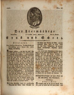 Der Freimüthige oder Ernst und Scherz (Der Freimüthige oder Unterhaltungsblatt für gebildete, unbefangene Leser) Donnerstag 23. Januar 1806