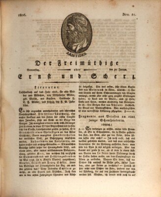 Der Freimüthige oder Ernst und Scherz (Der Freimüthige oder Unterhaltungsblatt für gebildete, unbefangene Leser) Donnerstag 30. Januar 1806