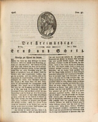 Der Freimüthige oder Ernst und Scherz (Der Freimüthige oder Unterhaltungsblatt für gebildete, unbefangene Leser) Freitag 2. Mai 1806