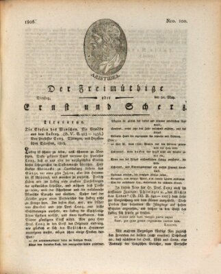 Der Freimüthige oder Ernst und Scherz (Der Freimüthige oder Unterhaltungsblatt für gebildete, unbefangene Leser) Dienstag 20. Mai 1806