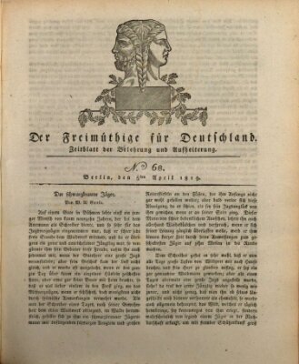 Der Freimüthige für Deutschland Montag 5. April 1819