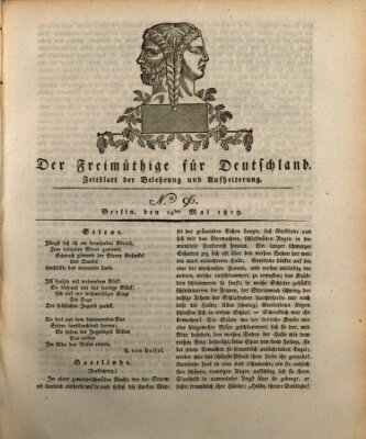 Der Freimüthige für Deutschland Freitag 14. Mai 1819