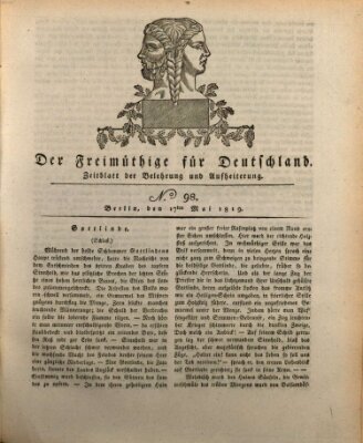 Der Freimüthige für Deutschland Montag 17. Mai 1819