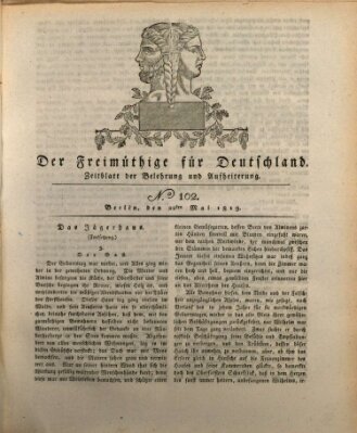 Der Freimüthige für Deutschland Samstag 22. Mai 1819