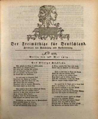 Der Freimüthige für Deutschland Montag 24. Mai 1819