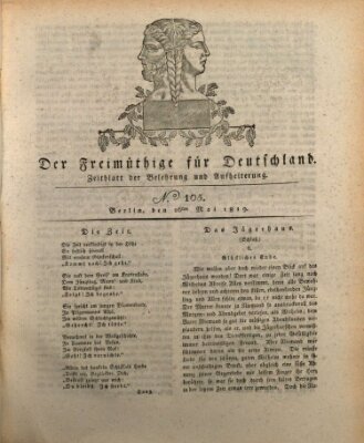 Der Freimüthige für Deutschland Mittwoch 26. Mai 1819