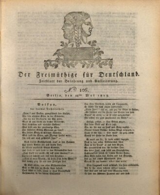 Der Freimüthige für Deutschland Freitag 28. Mai 1819