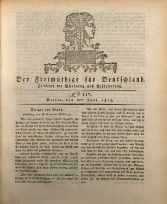 Der Freimüthige für Deutschland Samstag 12. Juni 1819