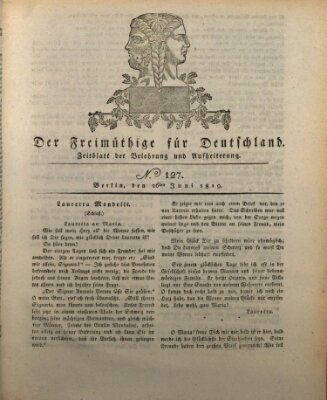 Der Freimüthige für Deutschland Samstag 26. Juni 1819