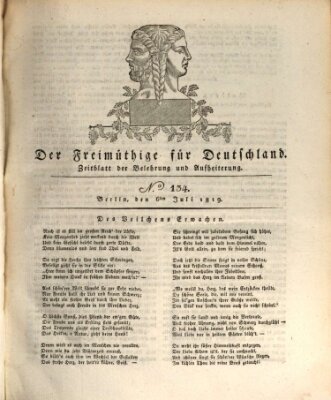 Der Freimüthige für Deutschland Dienstag 6. Juli 1819