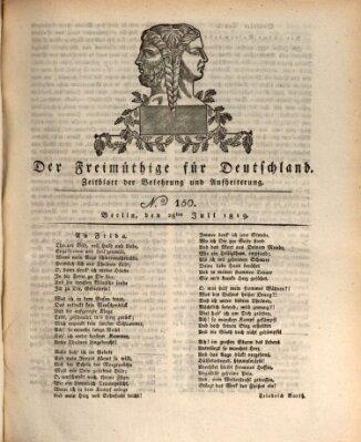 Der Freimüthige für Deutschland Mittwoch 28. Juli 1819