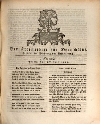 Der Freimüthige für Deutschland Samstag 31. Juli 1819