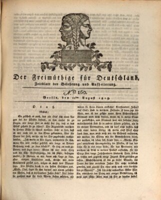 Der Freimüthige für Deutschland Mittwoch 11. August 1819