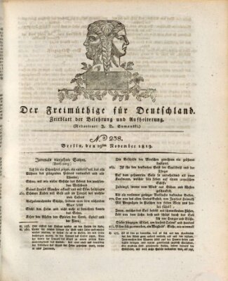 Der Freimüthige für Deutschland Montag 29. November 1819