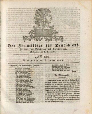 Der Freimüthige für Deutschland Montag 20. Dezember 1819