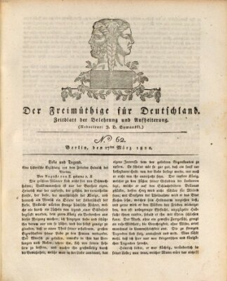 Der Freimüthige für Deutschland Montag 27. März 1820