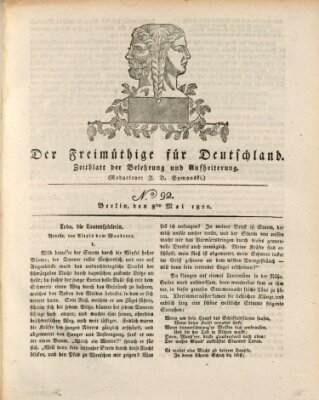 Der Freimüthige für Deutschland Montag 8. Mai 1820