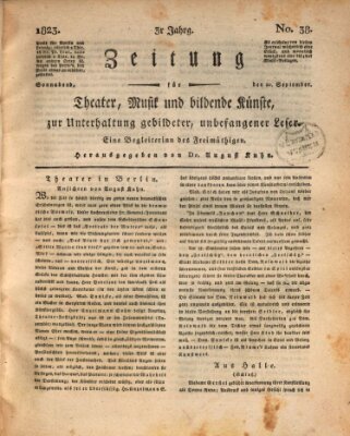 Der Freimüthige oder Unterhaltungsblatt für gebildete, unbefangene Leser Samstag 20. September 1823