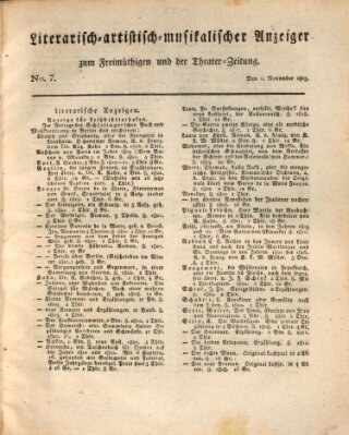 Der Freimüthige oder Unterhaltungsblatt für gebildete, unbefangene Leser Samstag 1. November 1823