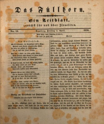 Das Füllhorn Freitag 1. April 1836