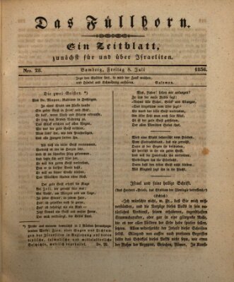 Das Füllhorn Freitag 8. Juli 1836