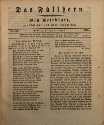 Das Füllhorn Freitag 12. August 1836