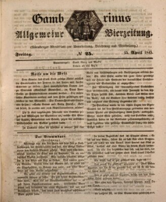 Gambrinus Freitag 25. April 1845