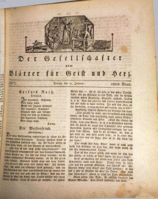 Der Gesellschafter oder Blätter für Geist und Herz Freitag 31. Januar 1817