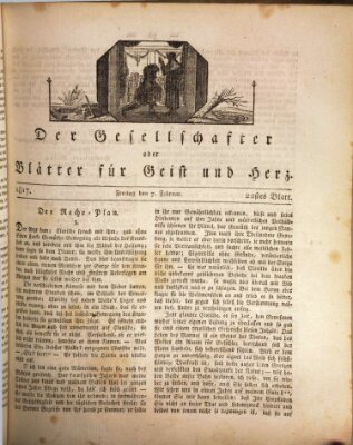 Der Gesellschafter oder Blätter für Geist und Herz Freitag 7. Februar 1817