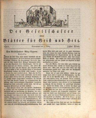 Der Gesellschafter oder Blätter für Geist und Herz Samstag 1. März 1817