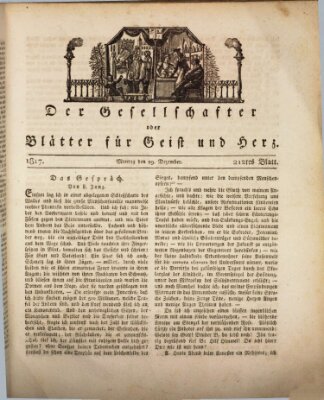 Der Gesellschafter oder Blätter für Geist und Herz Montag 29. Dezember 1817