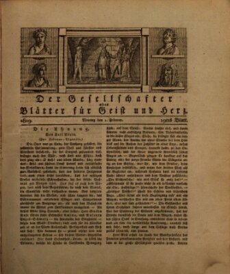 Der Gesellschafter oder Blätter für Geist und Herz Montag 1. Februar 1819