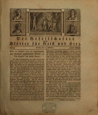 Der Gesellschafter oder Blätter für Geist und Herz Freitag 12. Februar 1819