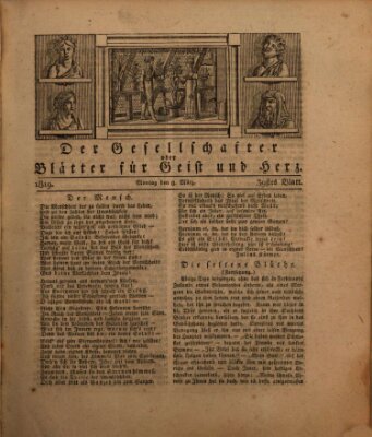 Der Gesellschafter oder Blätter für Geist und Herz Montag 8. März 1819