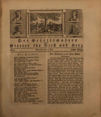 Der Gesellschafter oder Blätter für Geist und Herz Samstag 8. Mai 1819