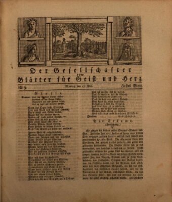 Der Gesellschafter oder Blätter für Geist und Herz Montag 17. Mai 1819