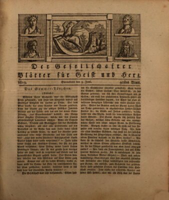 Der Gesellschafter oder Blätter für Geist und Herz Samstag 5. Juni 1819