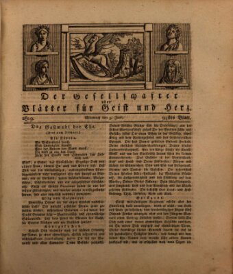 Der Gesellschafter oder Blätter für Geist und Herz Mittwoch 9. Juni 1819