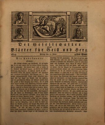 Der Gesellschafter oder Blätter für Geist und Herz Freitag 11. Juni 1819