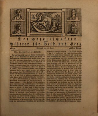 Der Gesellschafter oder Blätter für Geist und Herz Mittwoch 16. Juni 1819