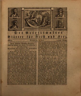 Der Gesellschafter oder Blätter für Geist und Herz Mittwoch 23. Juni 1819
