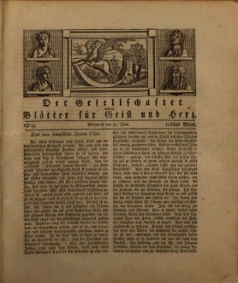 Der Gesellschafter oder Blätter für Geist und Herz Mittwoch 30. Juni 1819