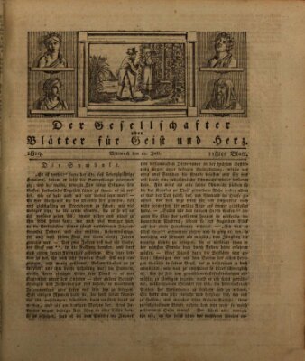 Der Gesellschafter oder Blätter für Geist und Herz Mittwoch 21. Juli 1819