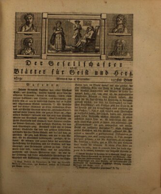 Der Gesellschafter oder Blätter für Geist und Herz Mittwoch 8. September 1819