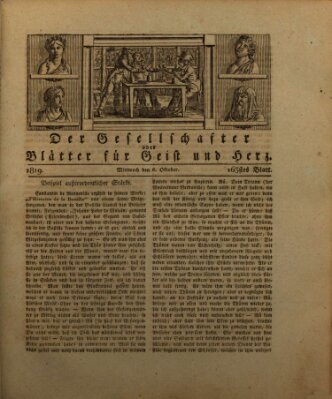 Der Gesellschafter oder Blätter für Geist und Herz Mittwoch 6. Oktober 1819