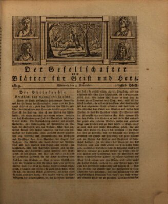 Der Gesellschafter oder Blätter für Geist und Herz Mittwoch 3. November 1819