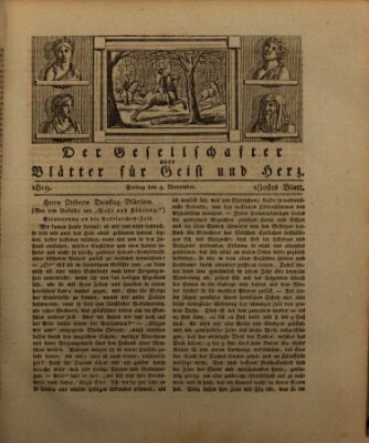 Der Gesellschafter oder Blätter für Geist und Herz Freitag 5. November 1819