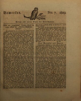 Der Gesellschafter oder Blätter für Geist und Herz Freitag 2. Juli 1819