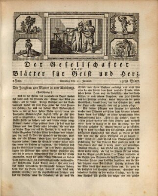 Der Gesellschafter oder Blätter für Geist und Herz Montag 24. Januar 1820