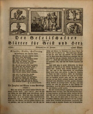 Der Gesellschafter oder Blätter für Geist und Herz Mittwoch 26. Januar 1820